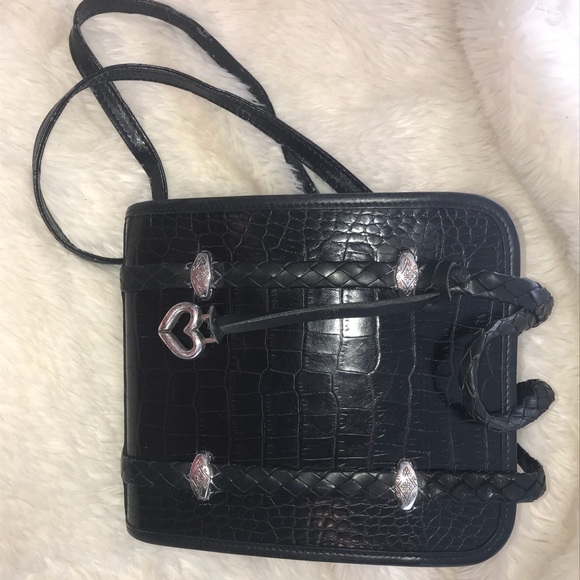 Brighton Black Cross Body/Top Handel Bag - Picture 2 of 8
